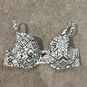 Cacique Cotton T-Shirt Patterned Bra